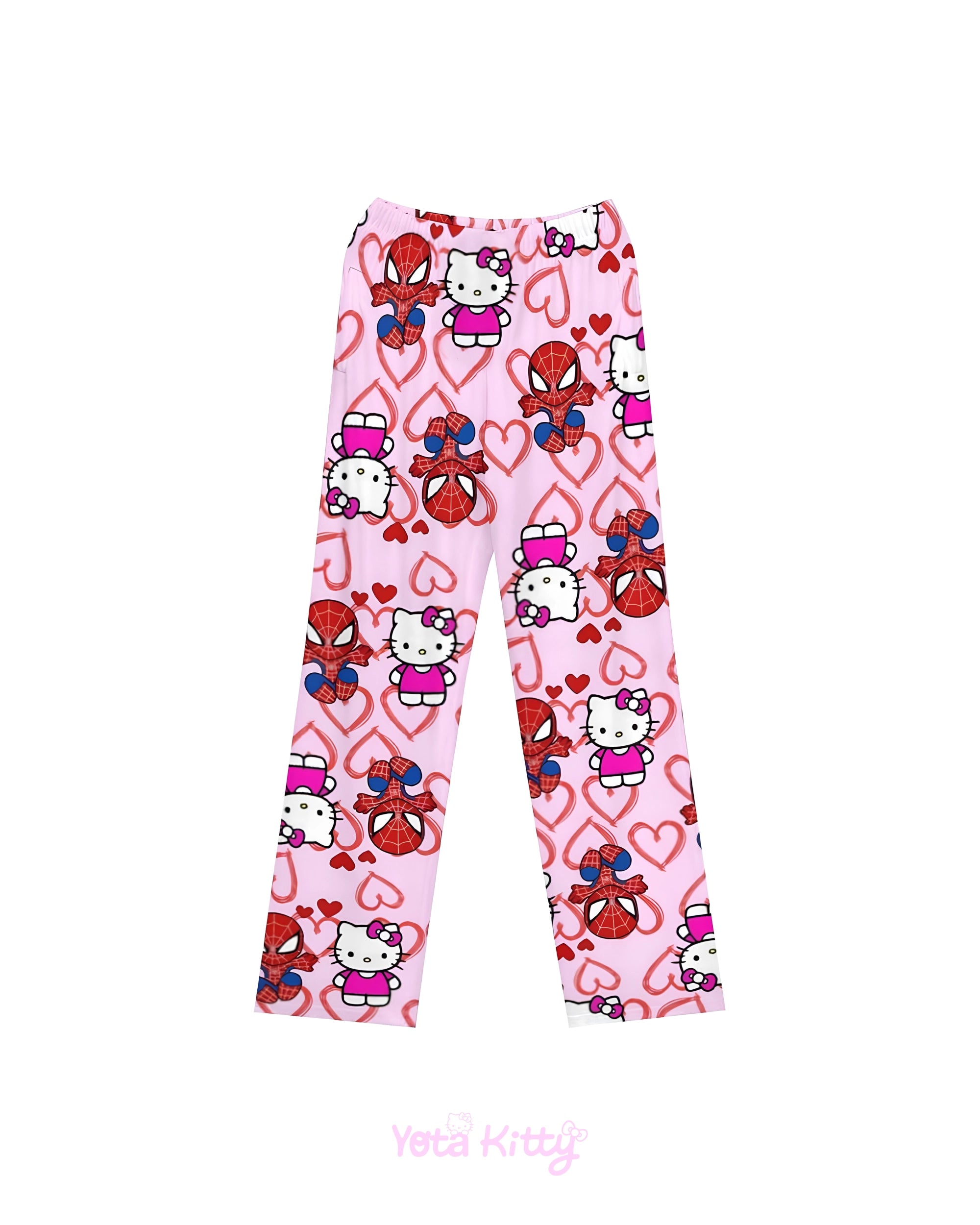 Hello Kitty Pajamas Spiderman PinK