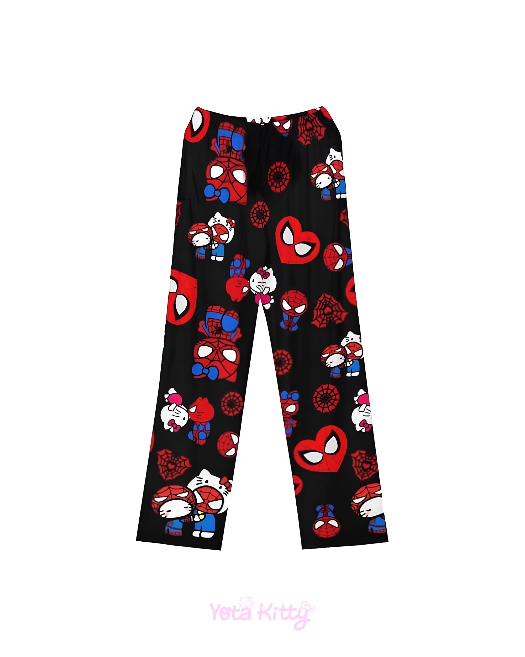 Hello Kitty Pajamas Spiderman Black