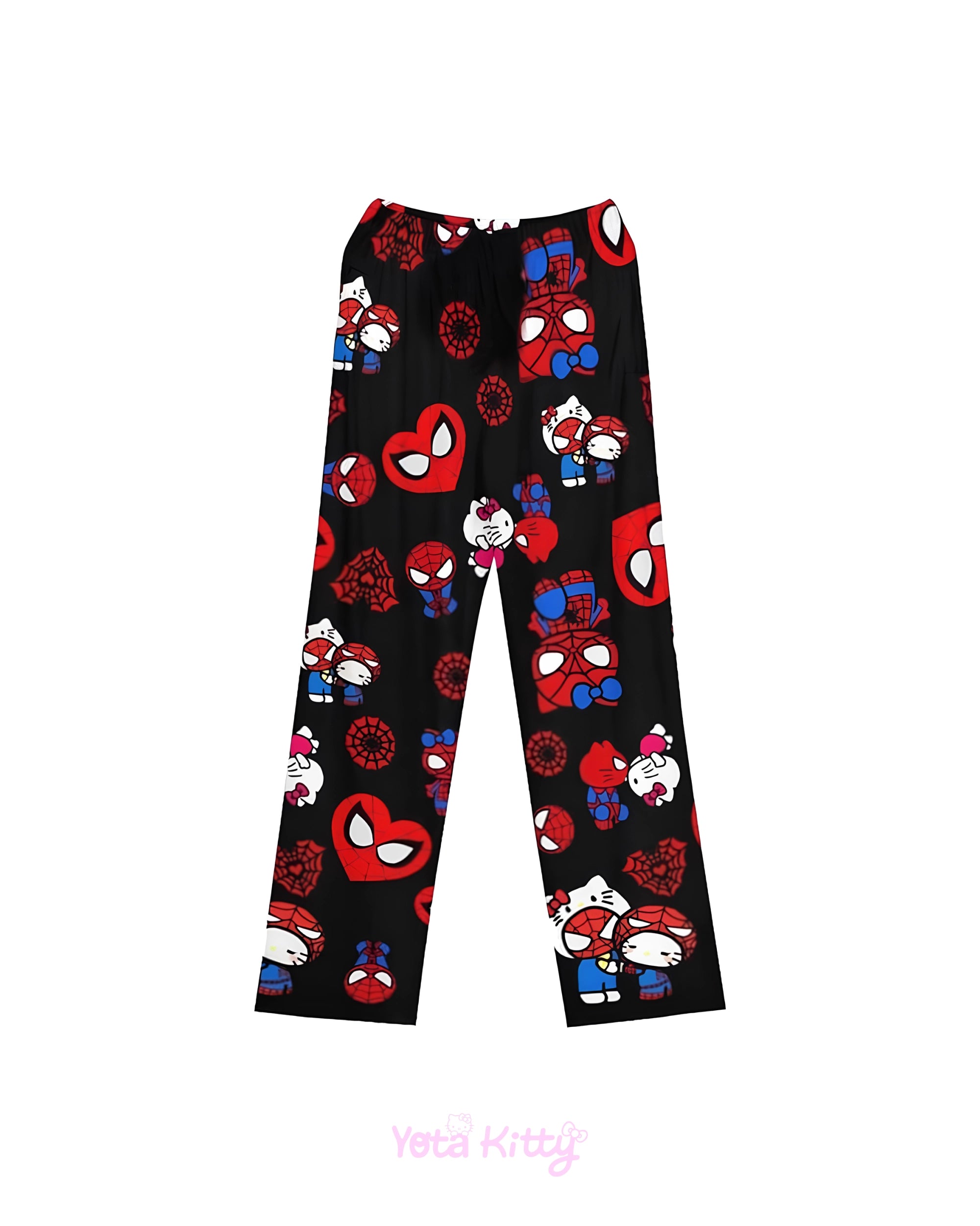 Hello Kitty Pajamas Spiderman Black