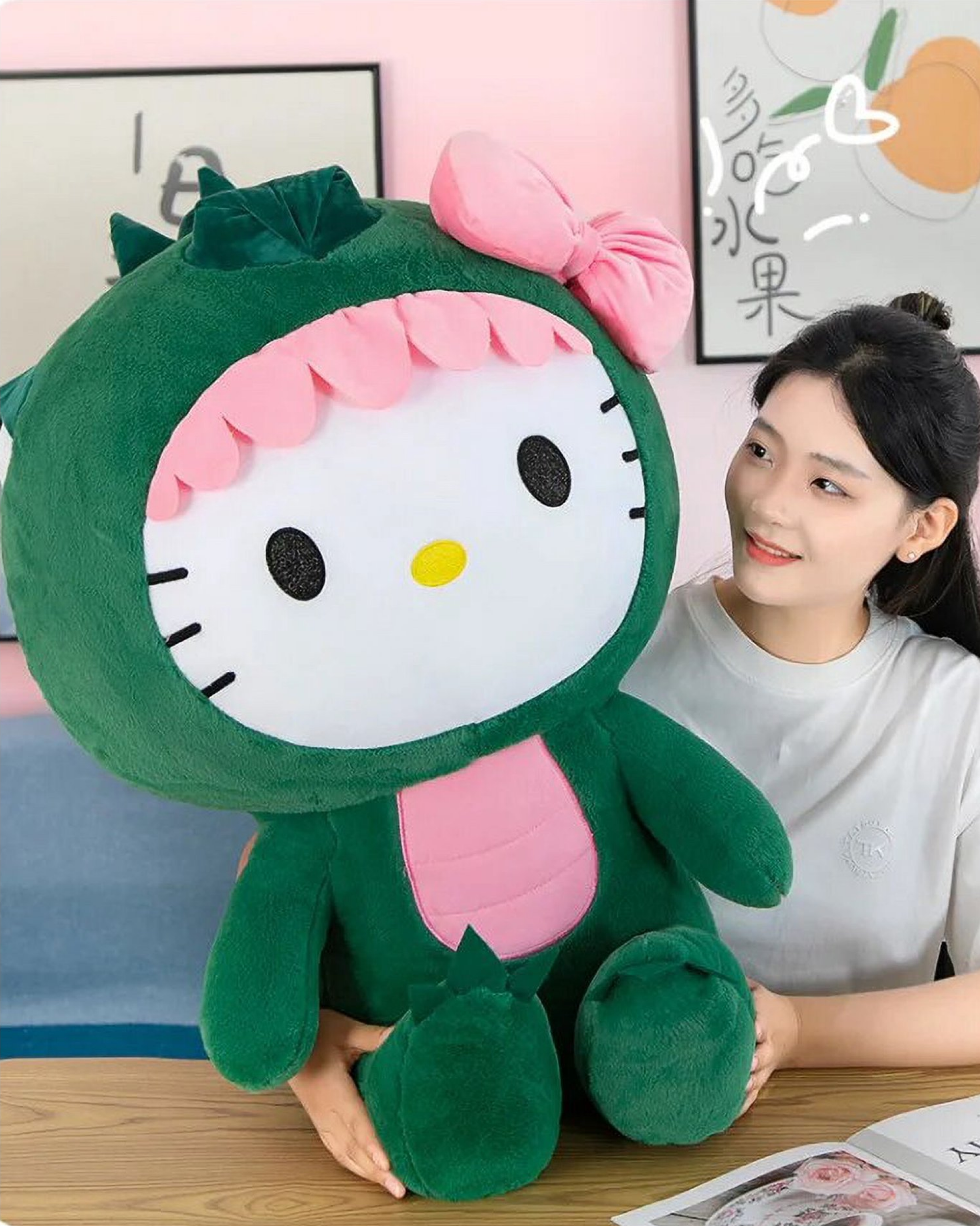 Hello Kitty Dinosaur Plush