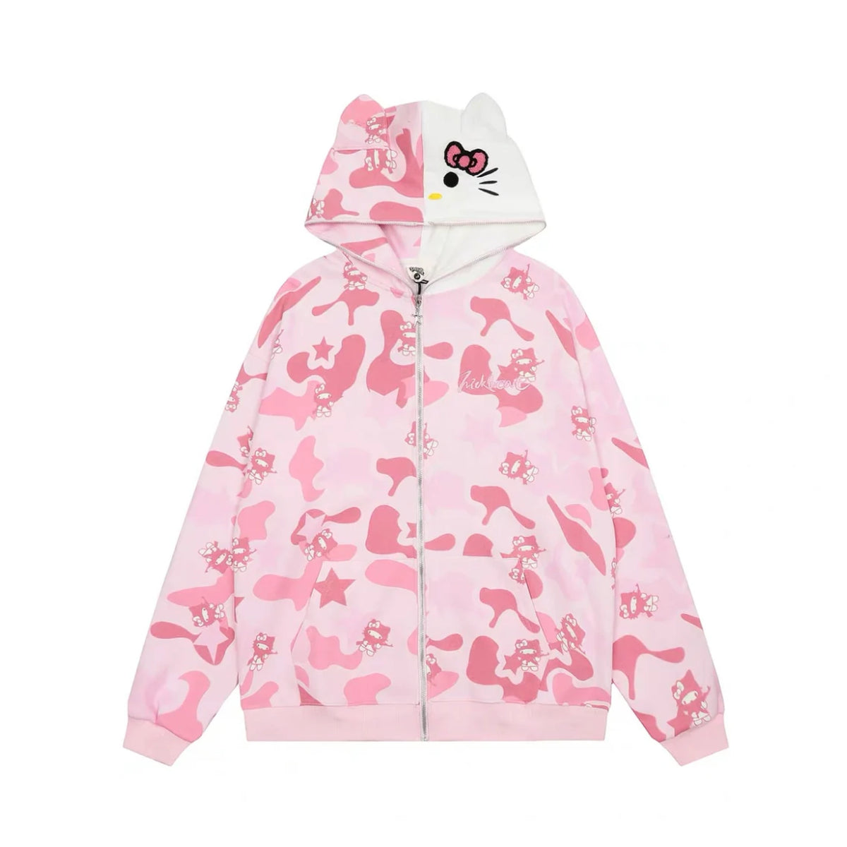 Hello kitty zip up hoodie shop