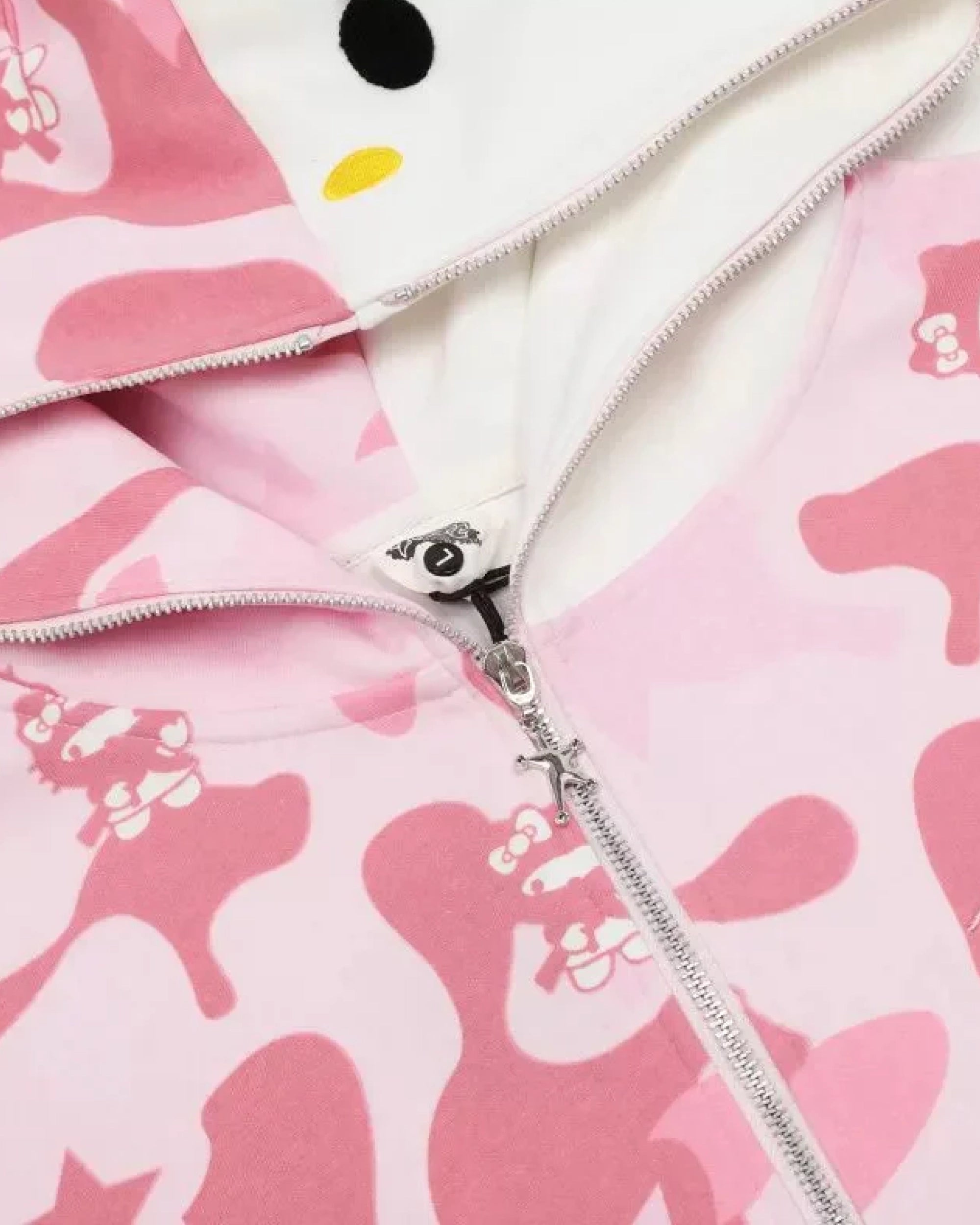 Hello Kitty Pink Camo Zip Up Hoodie